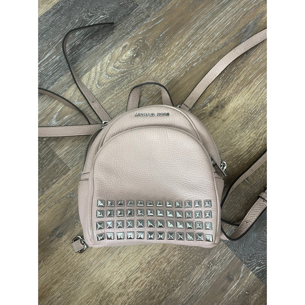 michael kors abbey studded backpack